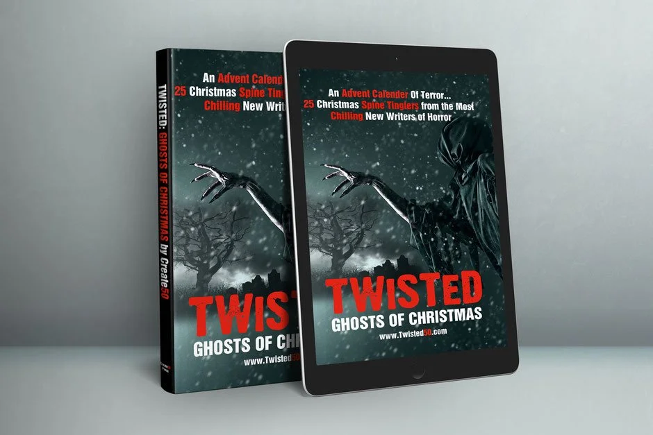 Twisted ghosts of christmas book cover.